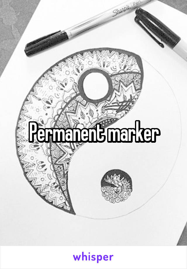 Permanent marker