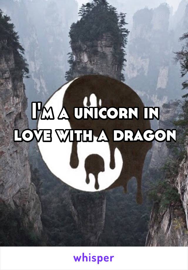 I'm a unicorn in love with a dragon 