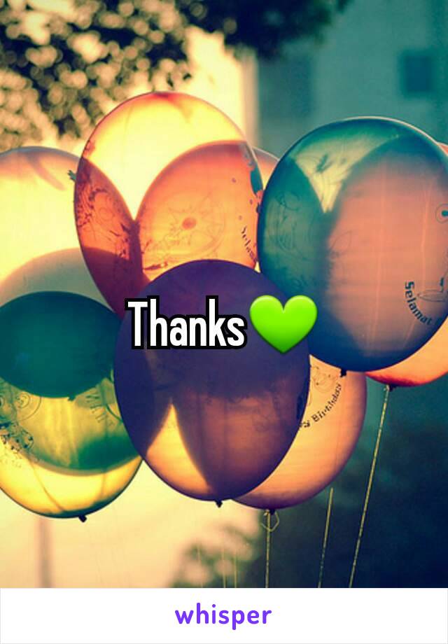 Thanks💚