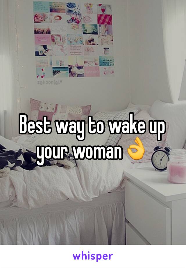 Best way to wake up your woman👌