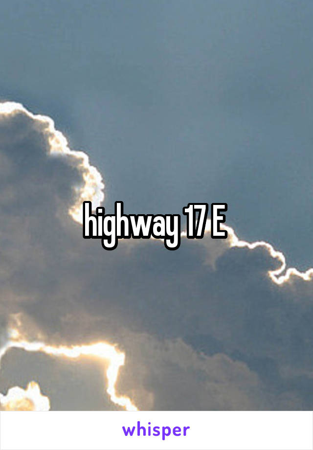highway 17 E 