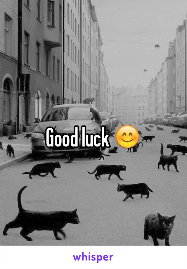 Good luck 😊