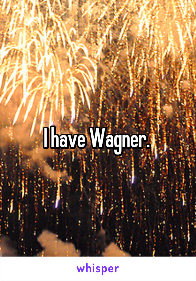 I have Wagner. 