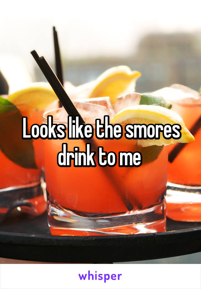 Looks like the smores drink to me 