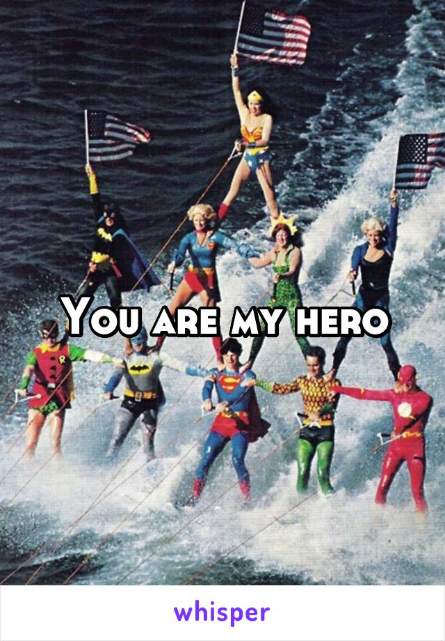 You are my hero