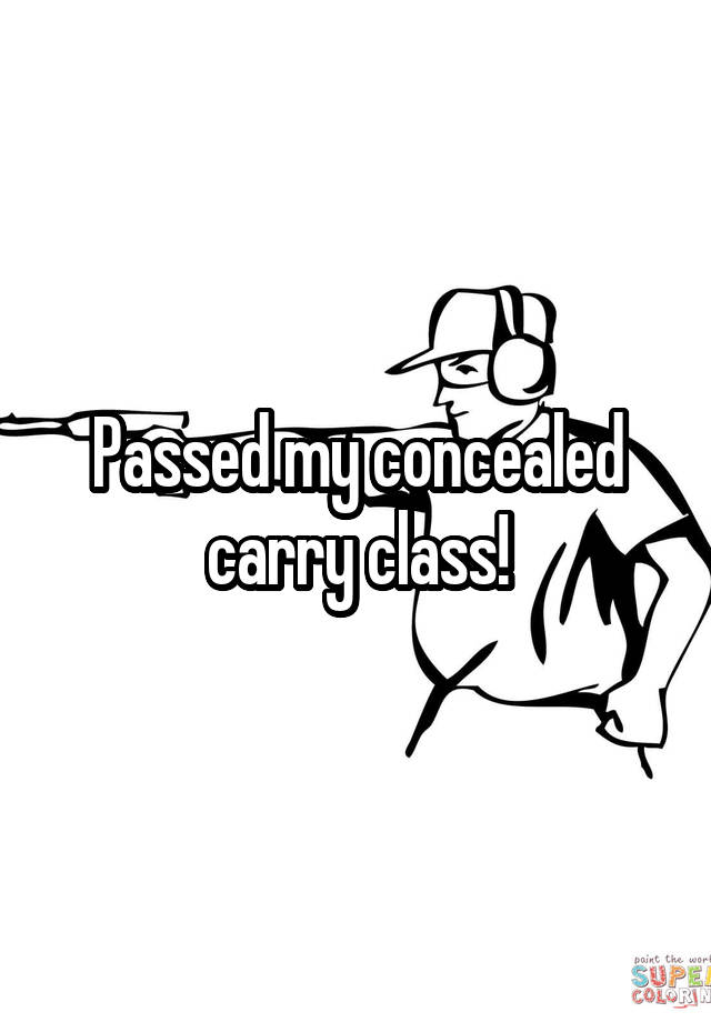 Passed my concealed carry class!