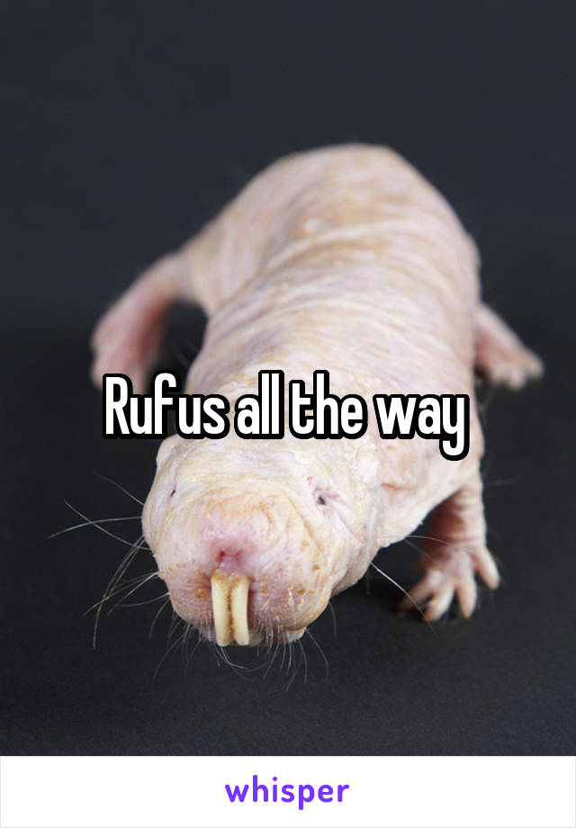 Rufus all the way 