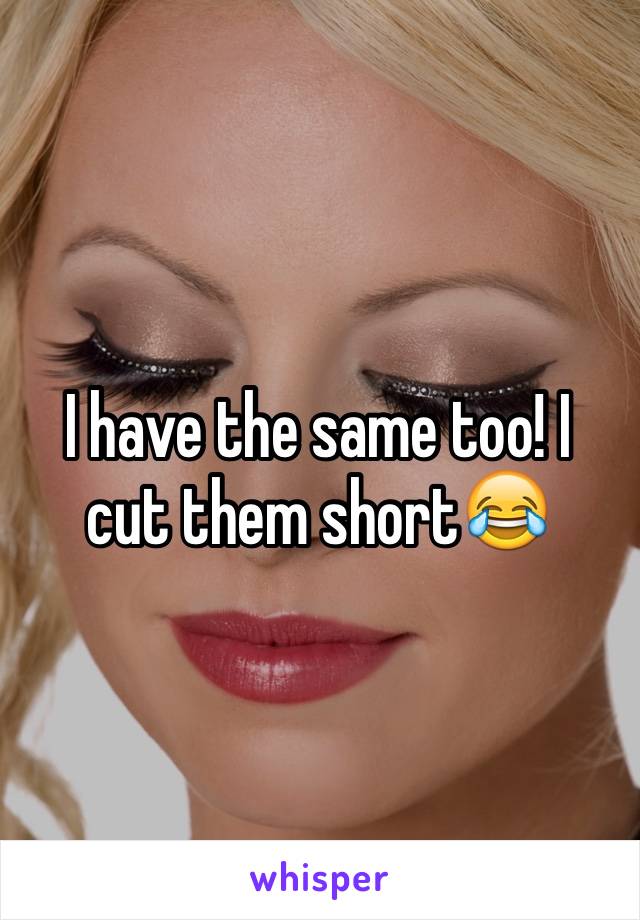 I have the same too! I cut them short😂
