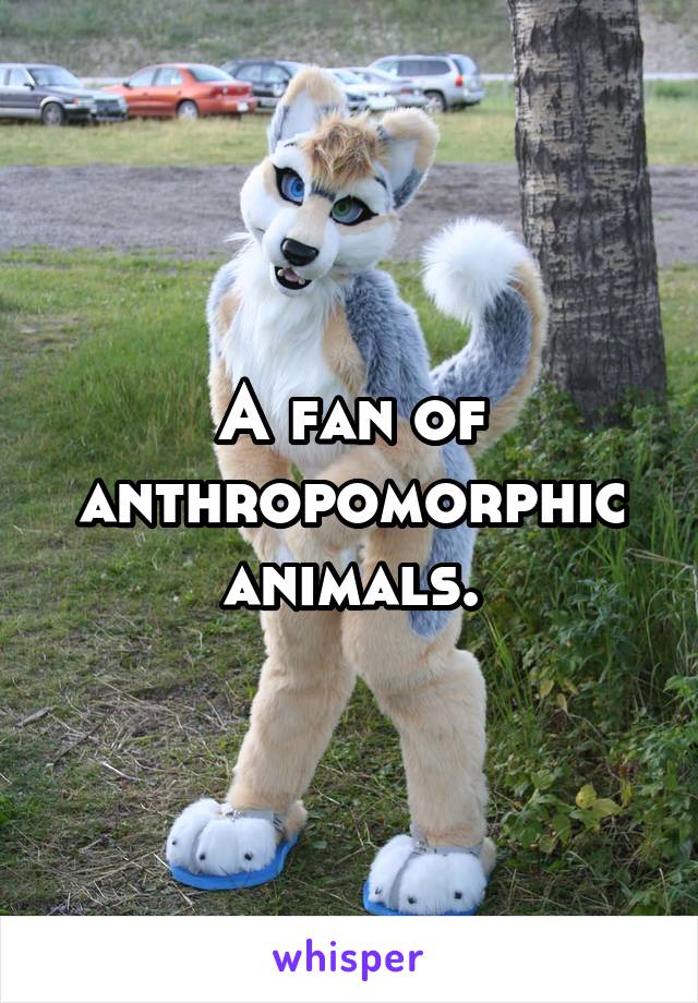 A fan of anthropomorphic animals.