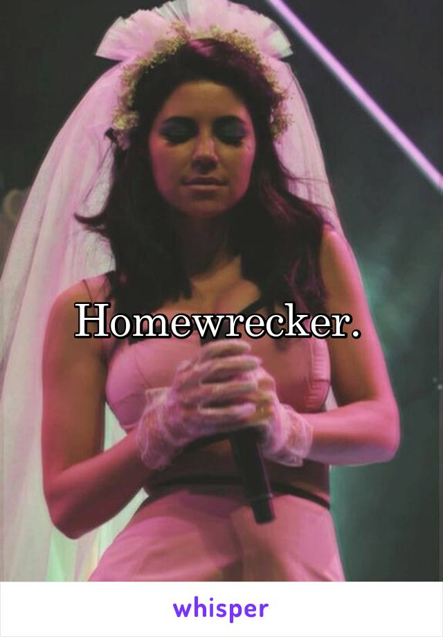 Homewrecker. 