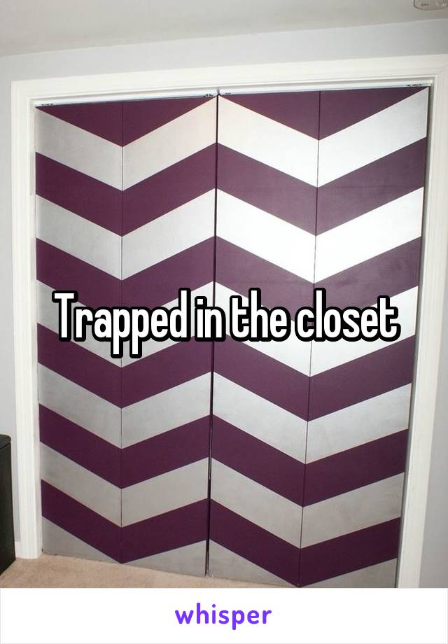 Trapped in the closet