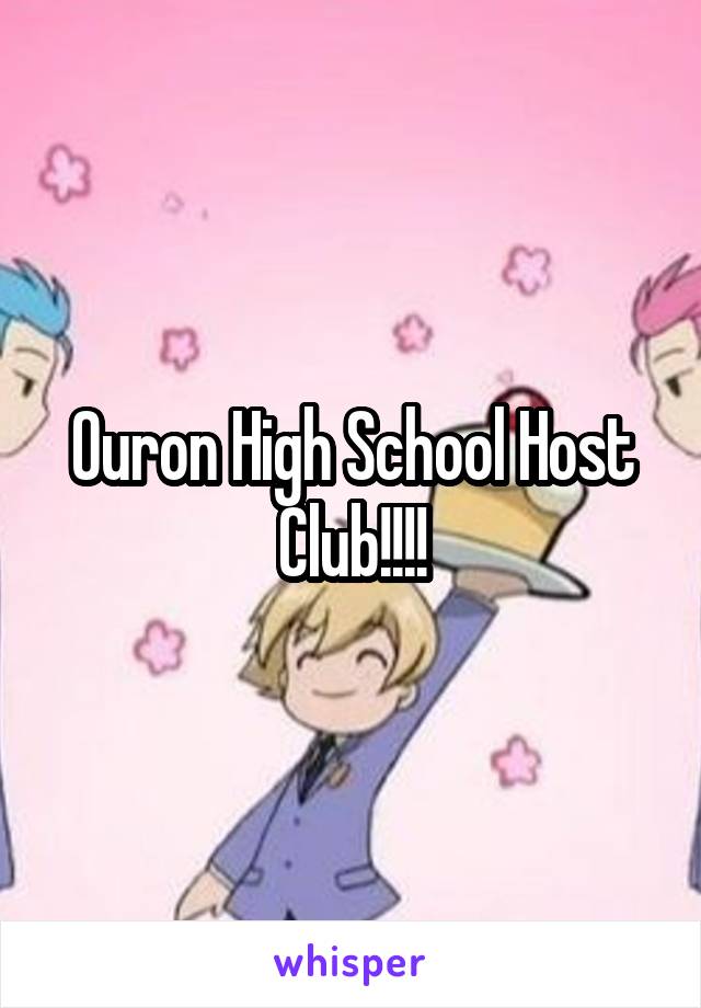 Ouron High School Host Club!!!!