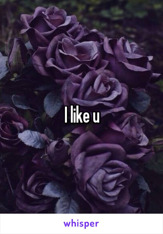 I like u