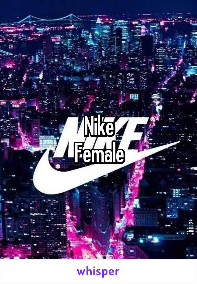 Nike
Female