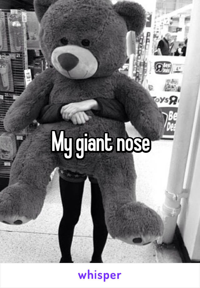 My giant nose