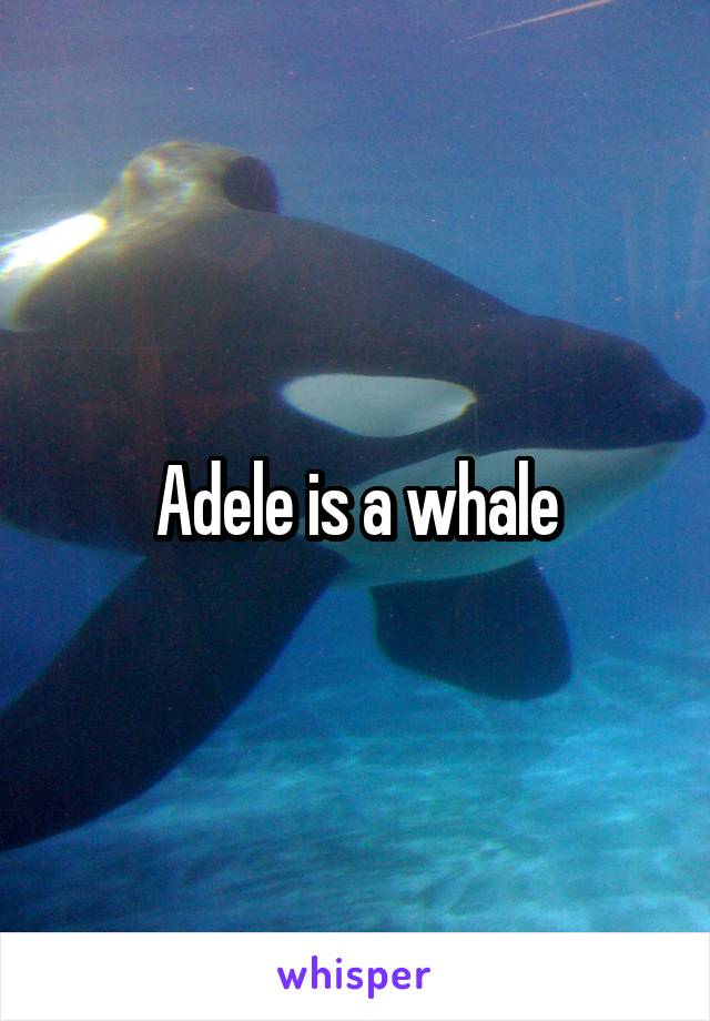 Adele is a whale