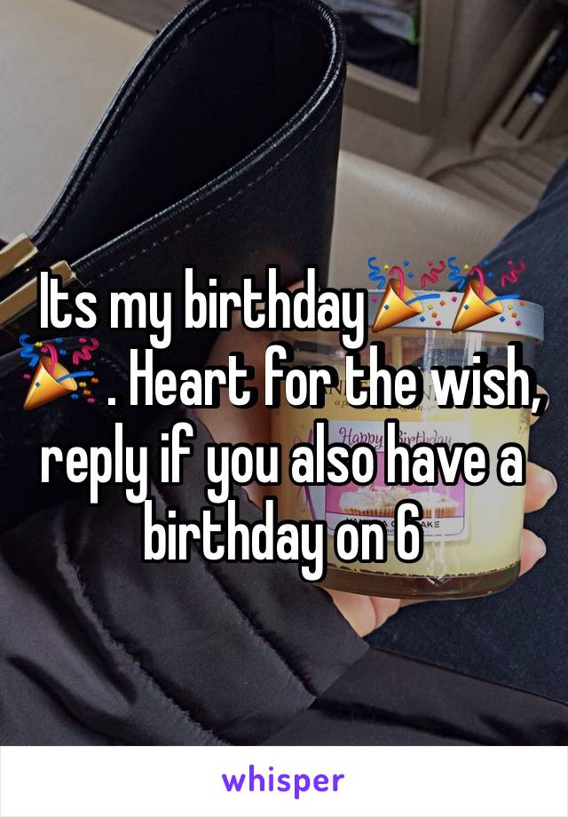 Its my birthday🎉🎉🎉 . Heart for the wish, reply if you also have a birthday on 6