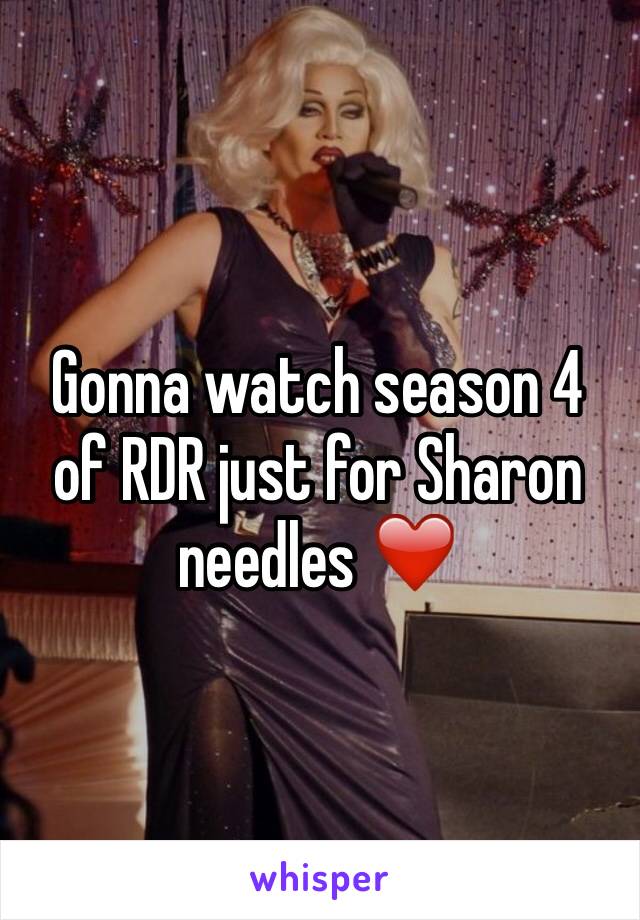 Gonna watch season 4 of RDR just for Sharon needles ❤️