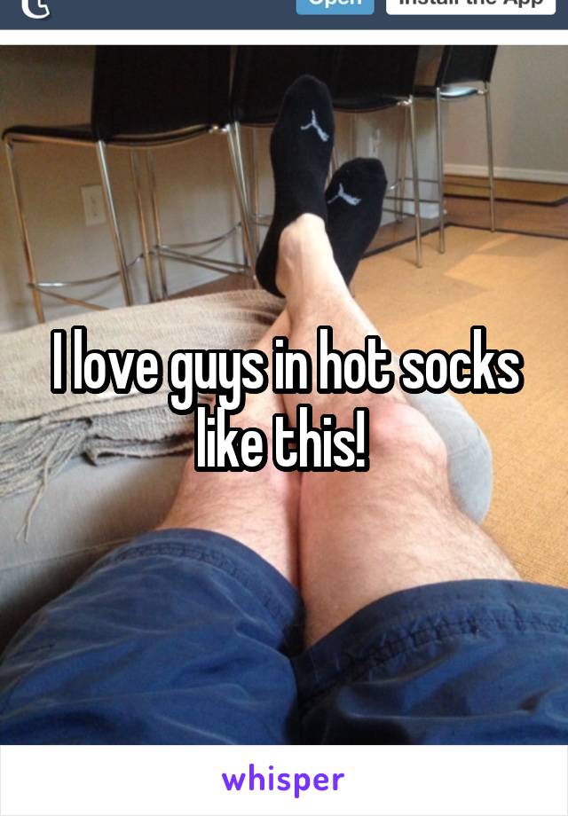 I love guys in hot socks like this! 