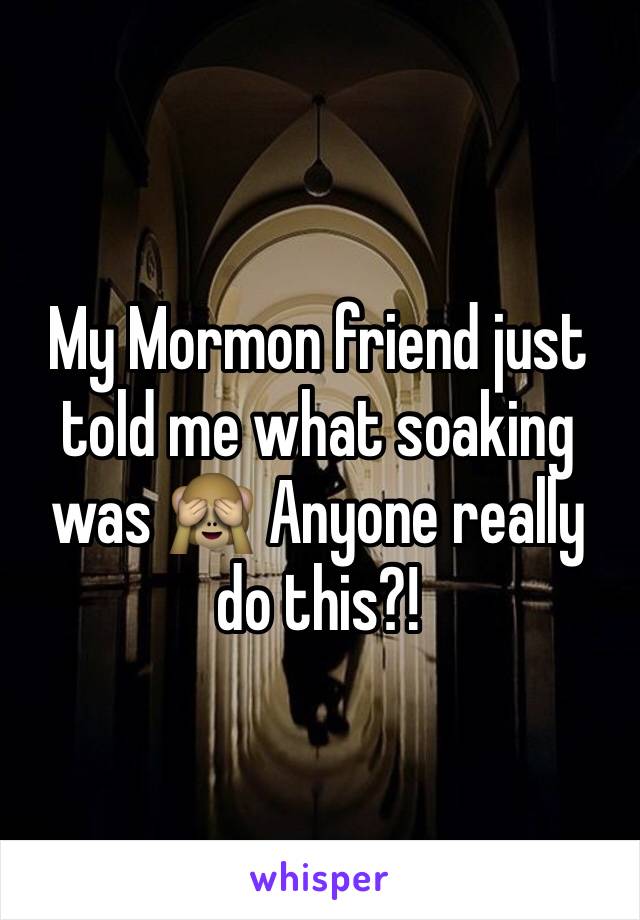 My Mormon friend just told me what soaking was 🙈 Anyone really do this?!