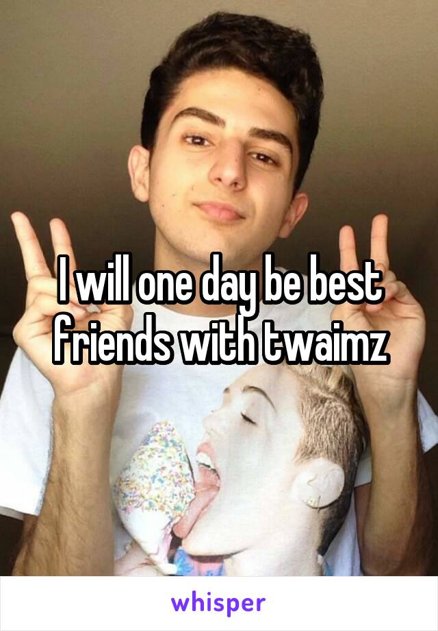 I will one day be best friends with twaimz