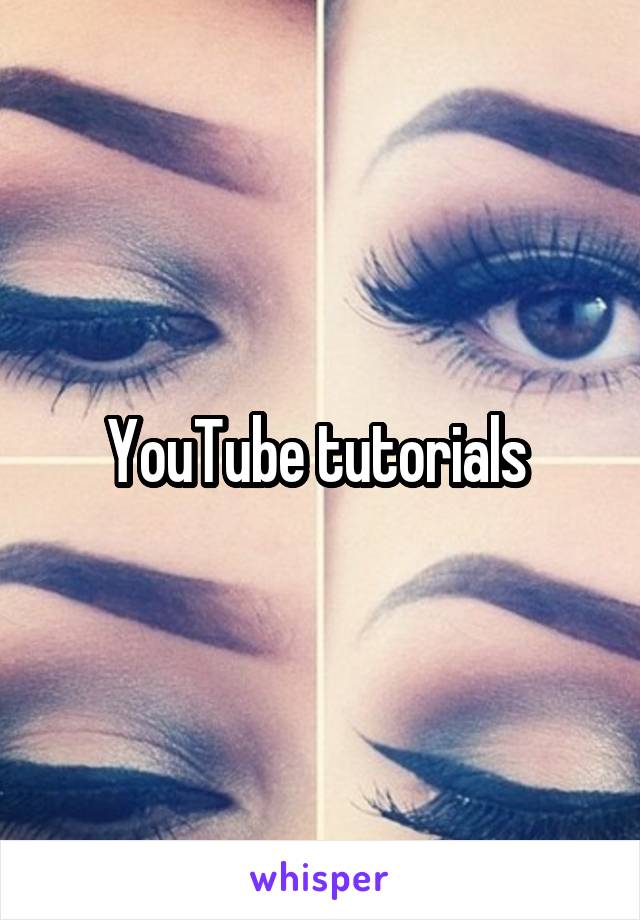 YouTube tutorials 