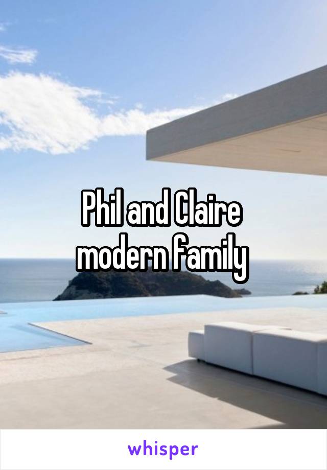 Phil and Claire 
modern family 