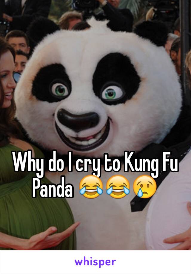 Why do I cry to Kung Fu Panda 😂😂😢