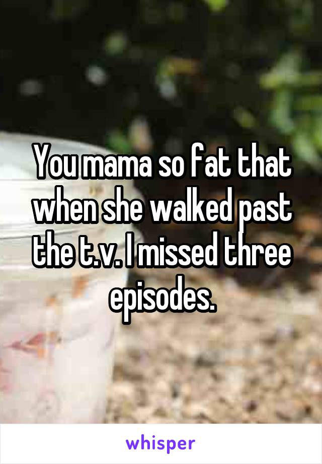 you-mama-so-fat-that-when-she-walked-past-the-t-v-i-missed-three-episodes