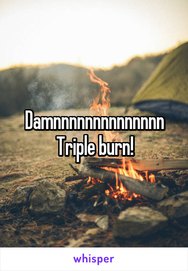 Damnnnnnnnnnnnnnn
Triple burn!