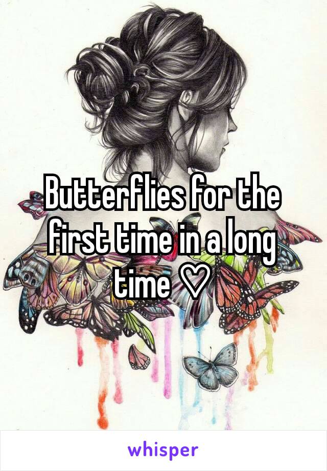 Butterflies for the first time in a long time ♡