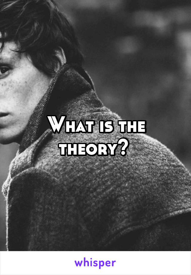 What is the theory? 