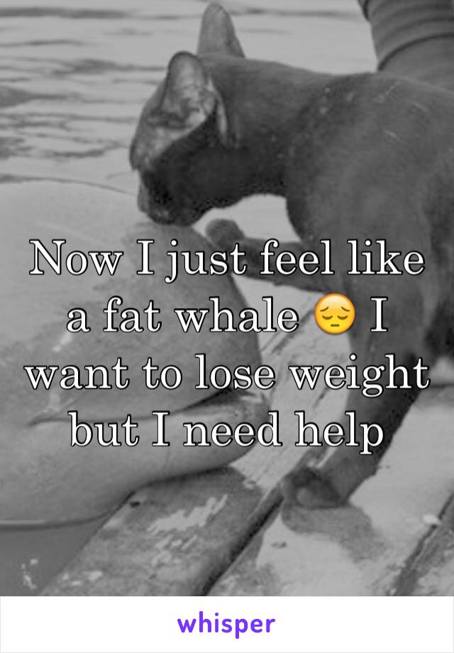 Now I just feel like a fat whale 😔 I want to lose weight but I need help 