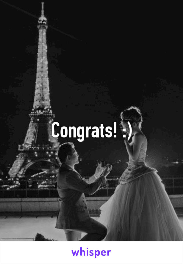 Congrats! :)