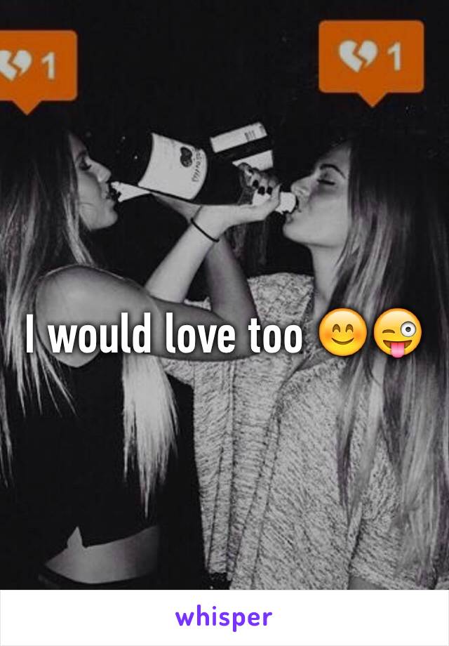 I would love too 😊😜