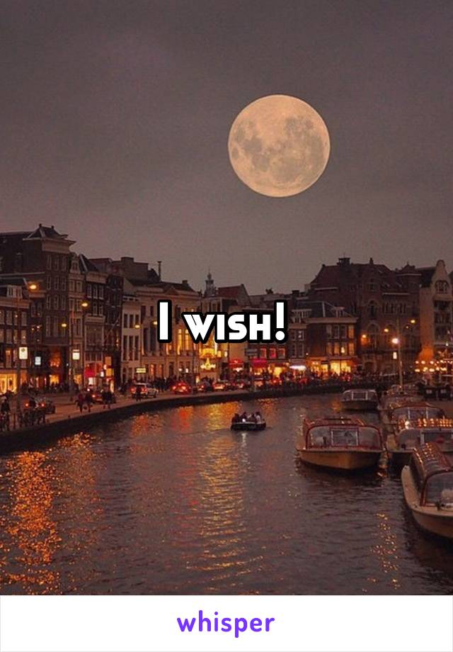 I wish! 