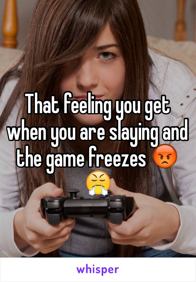 That feeling you get when you are slaying and the game freezes 😡😤