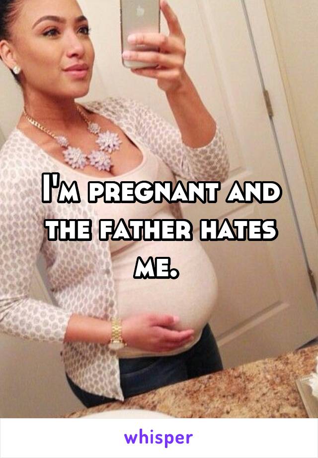 I'm pregnant and the father hates me. 