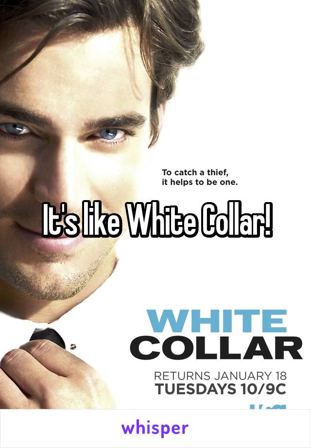 It's like White Collar!