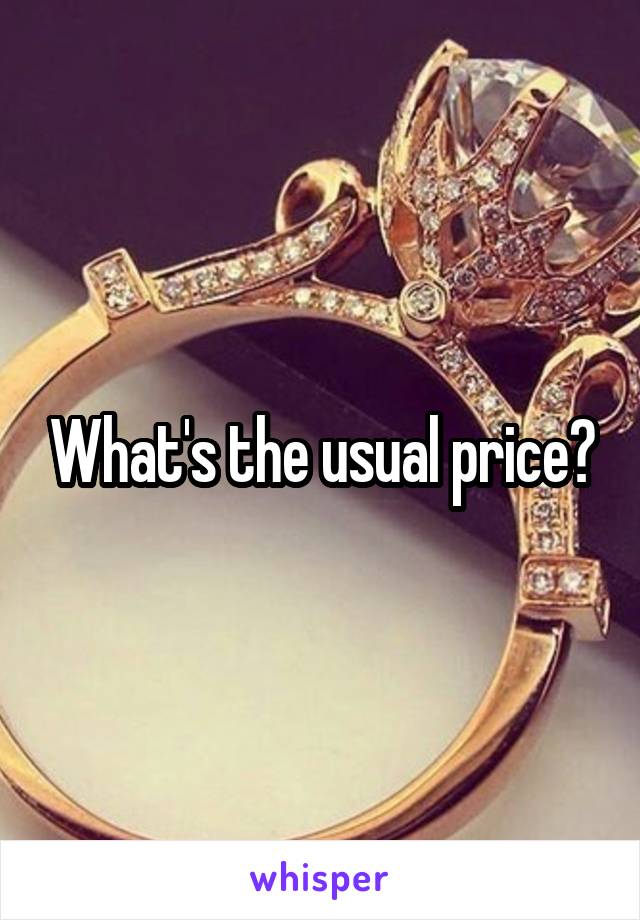 What's the usual price?