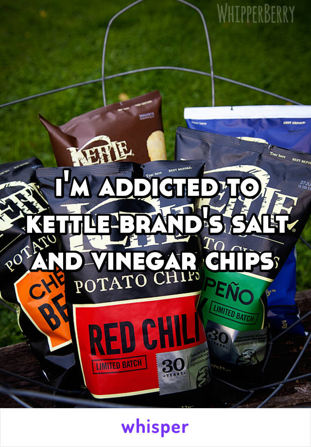 i'm addicted to kettle brand's salt and vinegar chips 