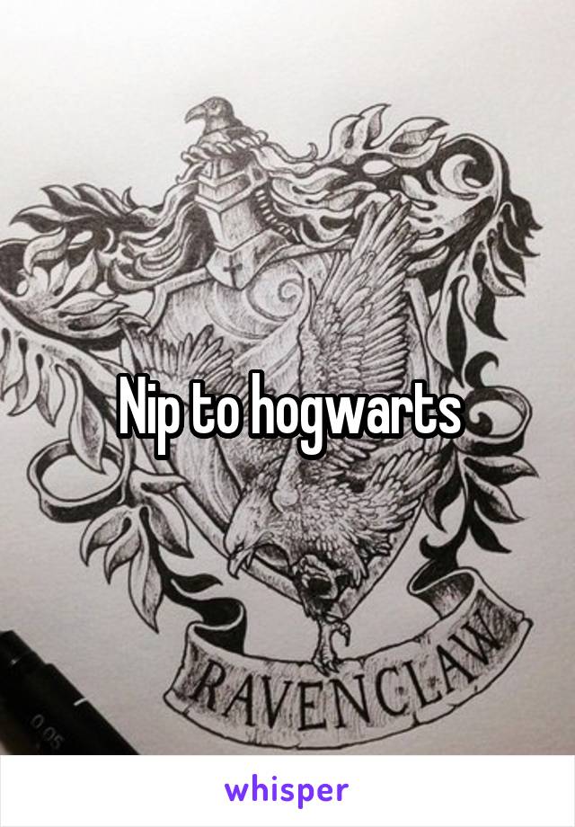 Nip to hogwarts