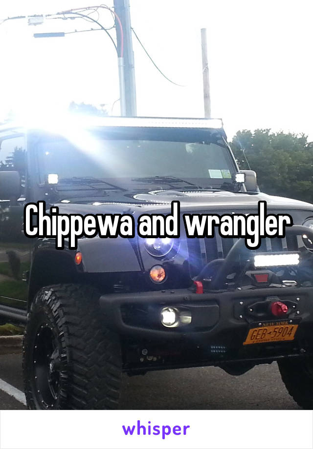 Chippewa and wrangler