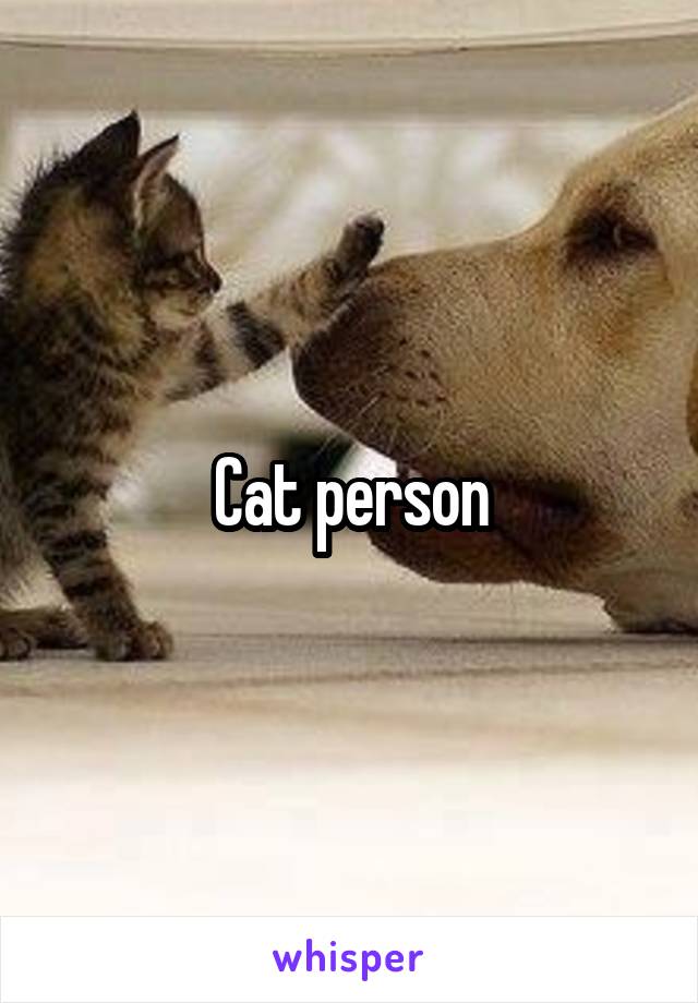 Cat person