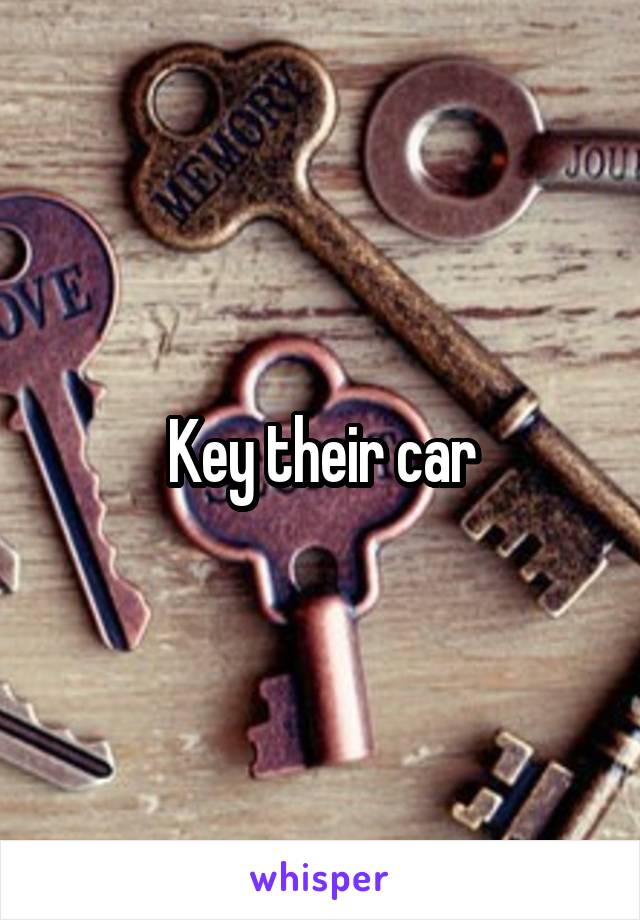 Key their car