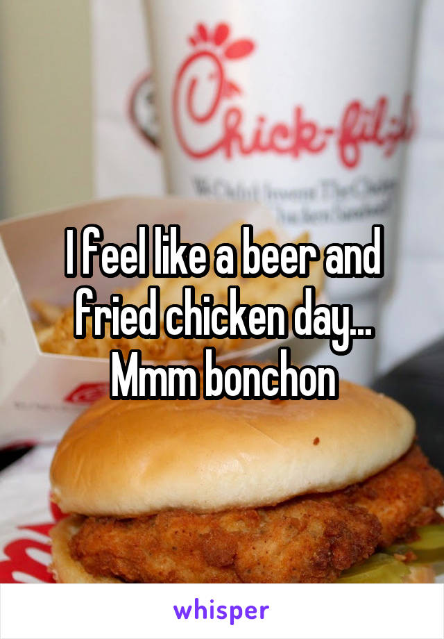 I feel like a beer and fried chicken day...
Mmm bonchon