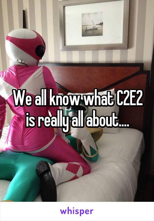 We all know what C2E2 is really all about....