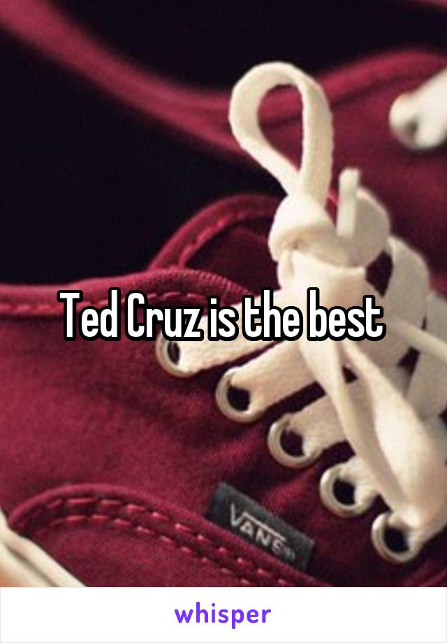 Ted Cruz is the best 