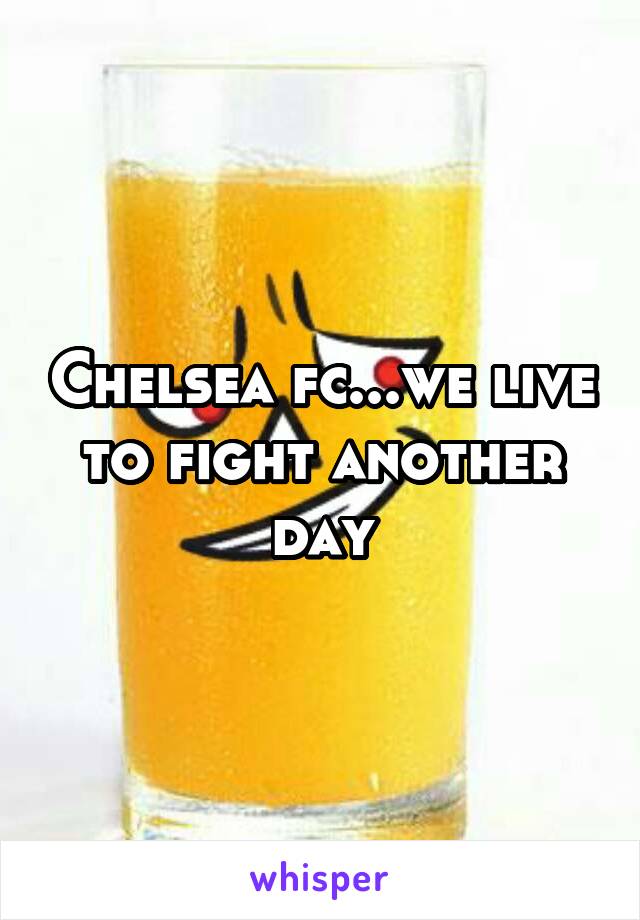 Chelsea fc...we live to fight another day