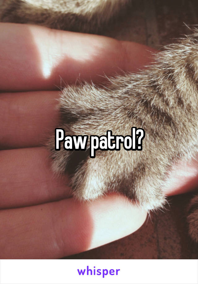 Paw patrol?